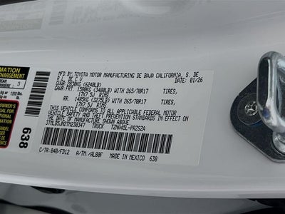 2026 Toyota Tacoma TRD Off-Road