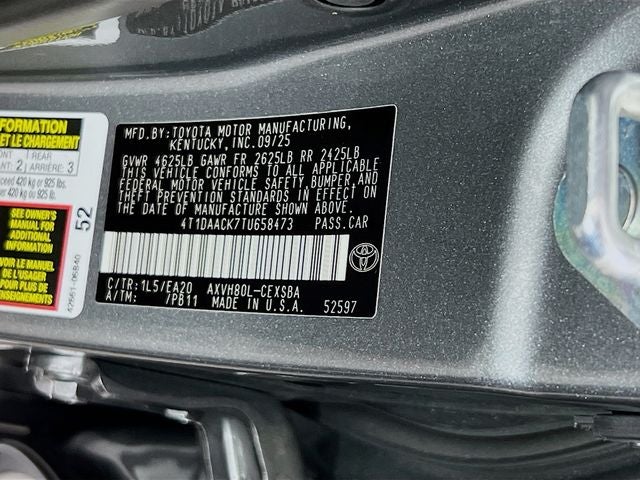 2026 Toyota Camry SE