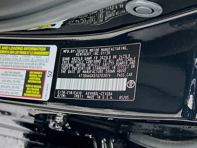 2026 Toyota Camry SE