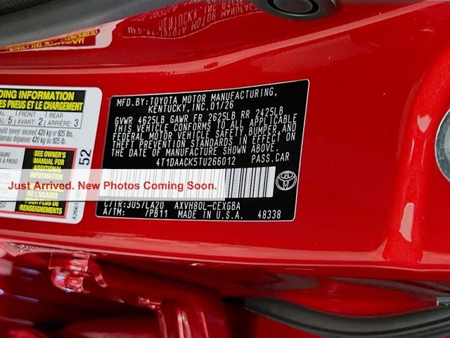 2026 Toyota Camry XLE