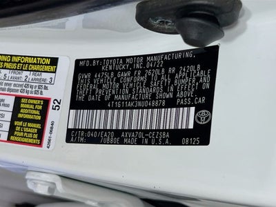 2022 Toyota Camry SE