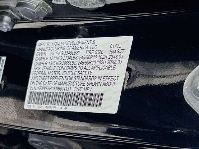 2022 Honda Pilot Special Edition