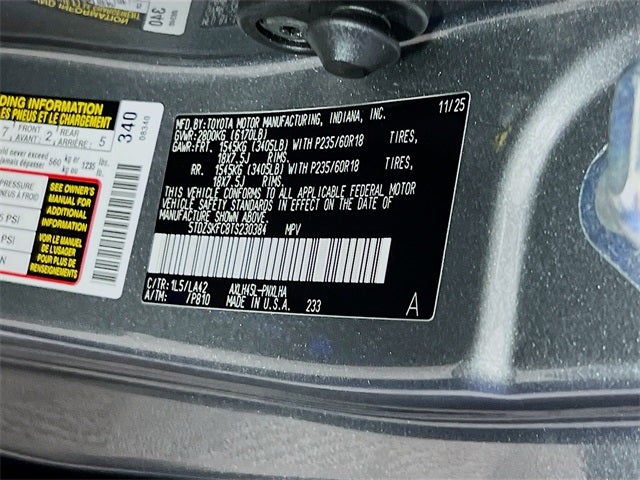 2026 Toyota Sienna Limited 7 Passenger