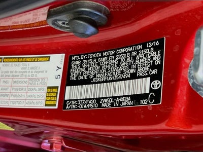 2017 Toyota Prius Two