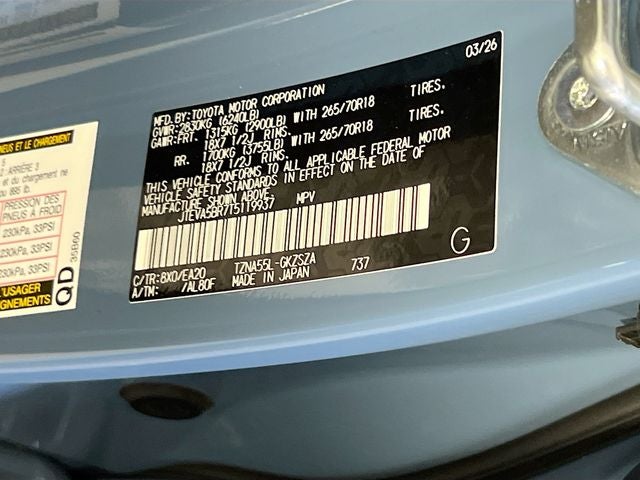 2026 Toyota 4Runner TRD Off-Road Premium