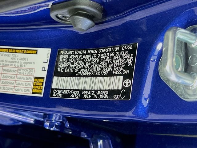 2026 Toyota Corolla Hatchback SE