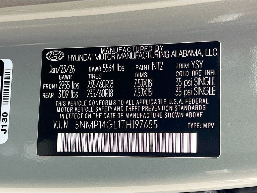 2026 Hyundai SANTA FE SE FWD