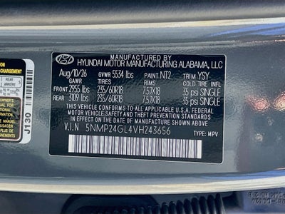 2027 Hyundai SANTA FE SEL FWD