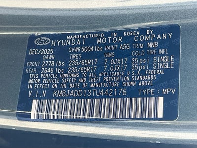 2026 Hyundai TUCSON HYBRID Blue