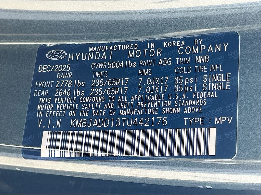 2026 Hyundai TUCSON HYBRID Blue