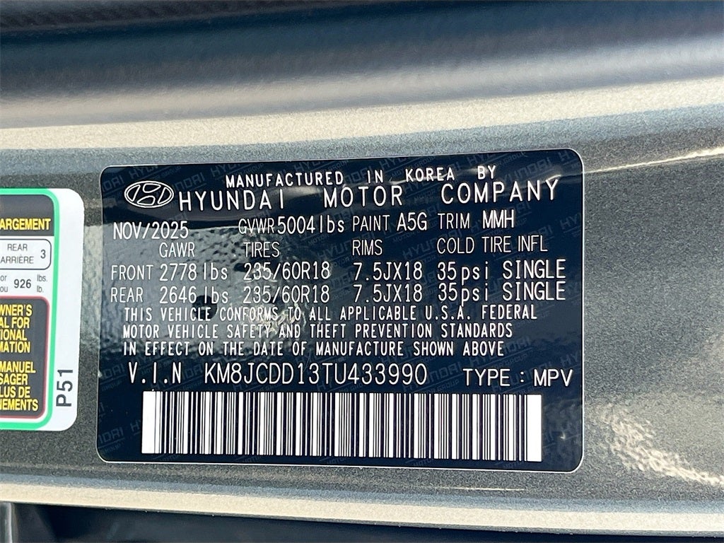 2026 Hyundai TUCSON HYBRID SEL Convenience