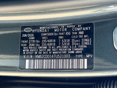 2026 Hyundai TUCSON HYBRID SEL Convenience