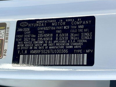 2026 Hyundai PALISADE SE FWD