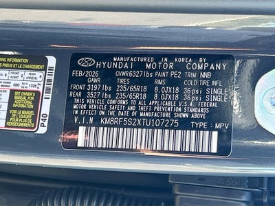 2026 Hyundai PALISADE SE FWD