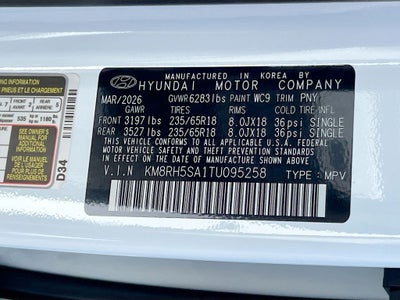 2026 Hyundai PALISADE HYBRID Blue SEL Premium 7P