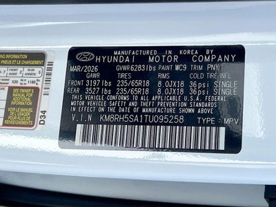2026 Hyundai PALISADE HYBRID Blue SEL Premium 7P