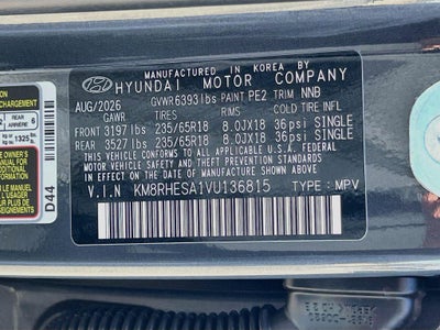 2027 Hyundai PALISADE HYBRID SEL Premium 8P