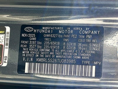 2026 Hyundai PALISADE SEL FWD