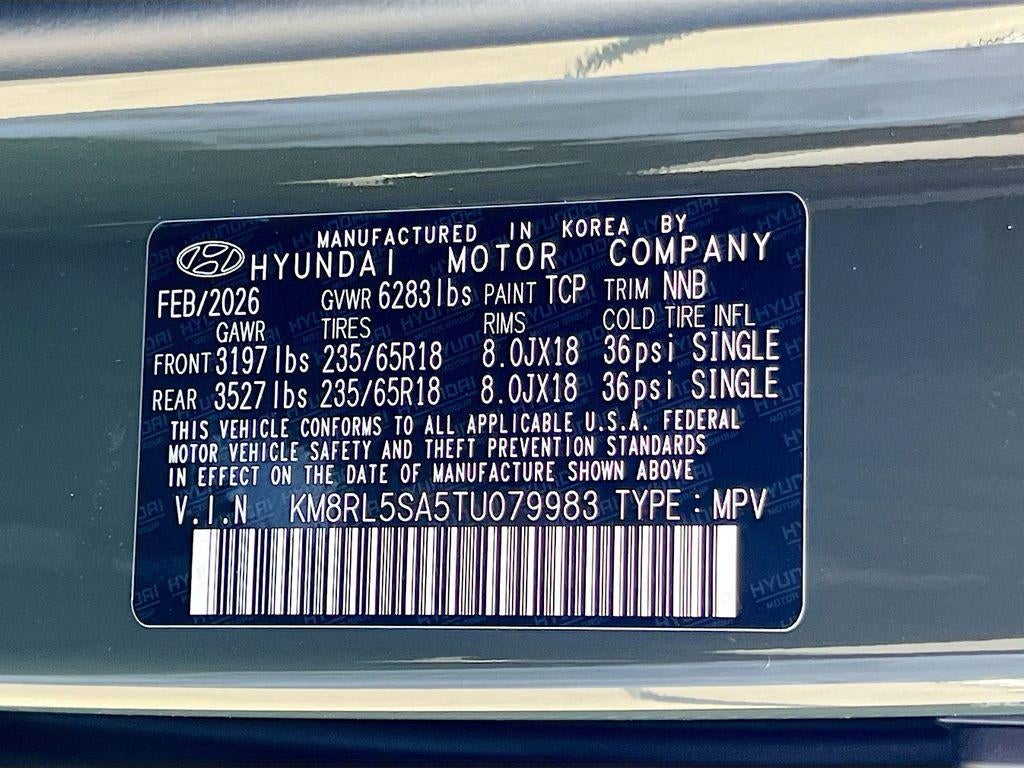 2026 Hyundai PALISADE HYBRID Blue SEL 8P