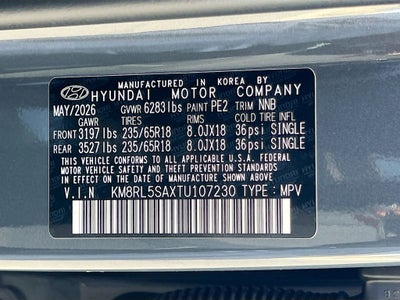 2026 Hyundai PALISADE HYBRID Blue SEL 8P