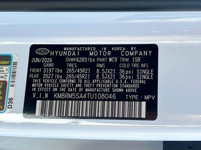 2026 Hyundai PALISADE HYBRID Calligraphy