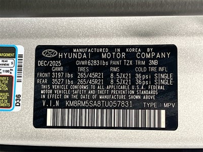 2026 Hyundai PALISADE HYBRID Calligraphy