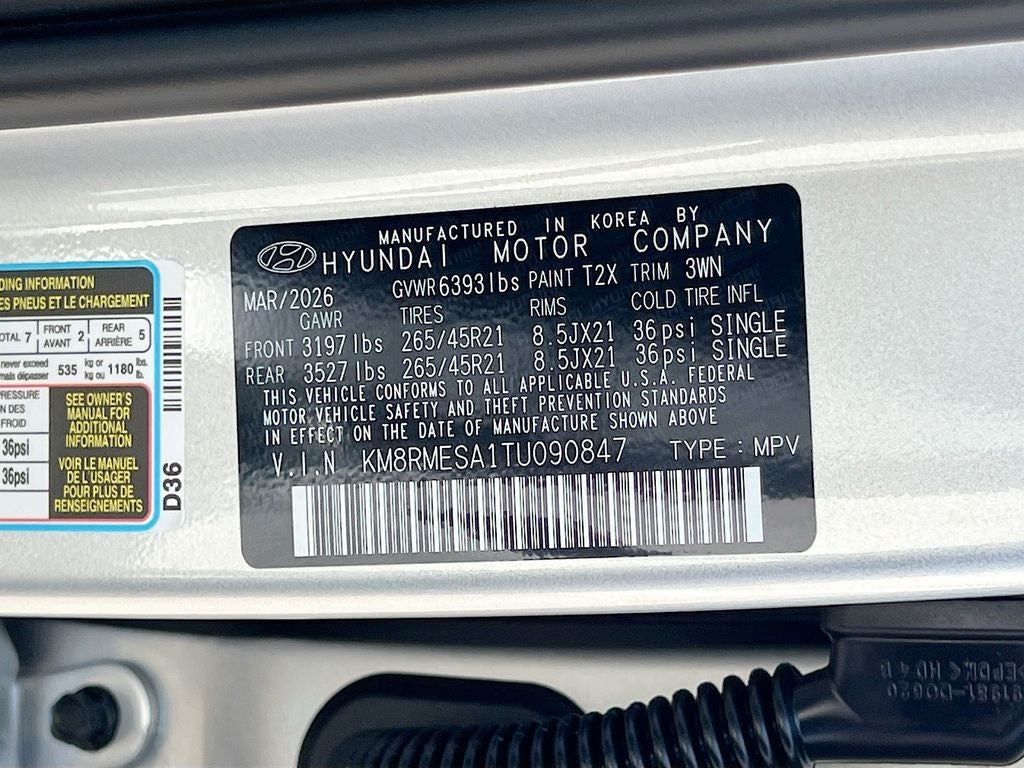 2026 Hyundai PALISADE HYBRID Calligraphy
