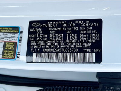 2026 Hyundai PALISADE HYBRID Calligraphy