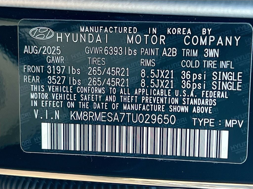 2026 Hyundai PALISADE HYBRID Calligraphy