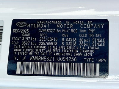 2026 Hyundai PALISADE SEL Premium AWD