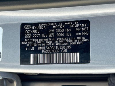 2026 Hyundai ELANTRA SEL Sport Premium