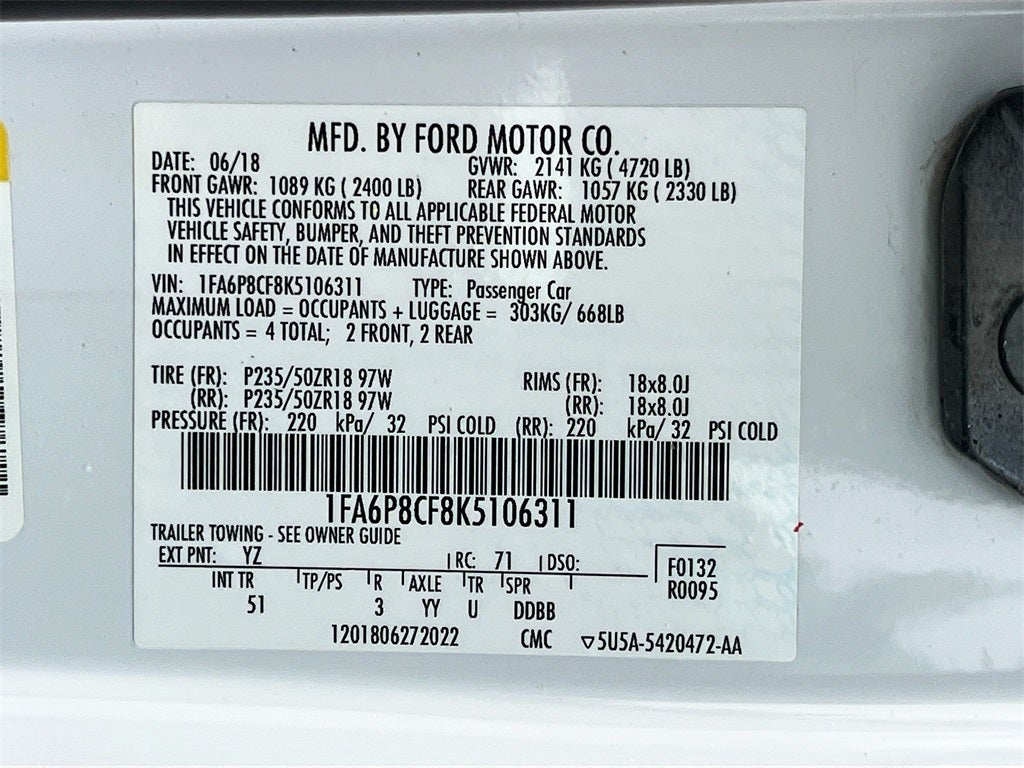 2019 Ford Mustang GT Premium