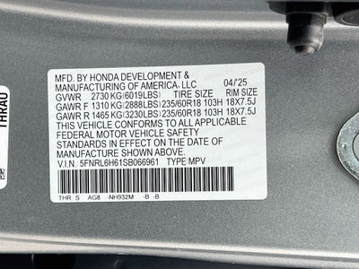2025 Honda Odyssey EX-L