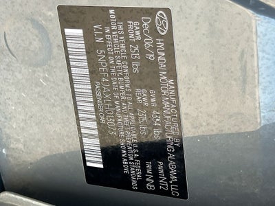 2020 Hyundai SONATA SEL