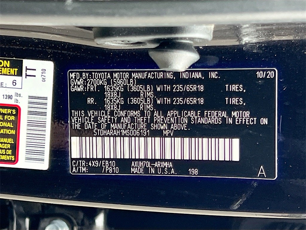2021 Toyota Highlander Hybrid XLE