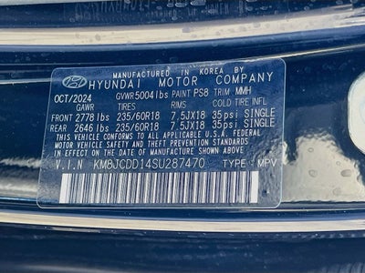 2025 Hyundai TUCSON HYBRID SEL Convenience