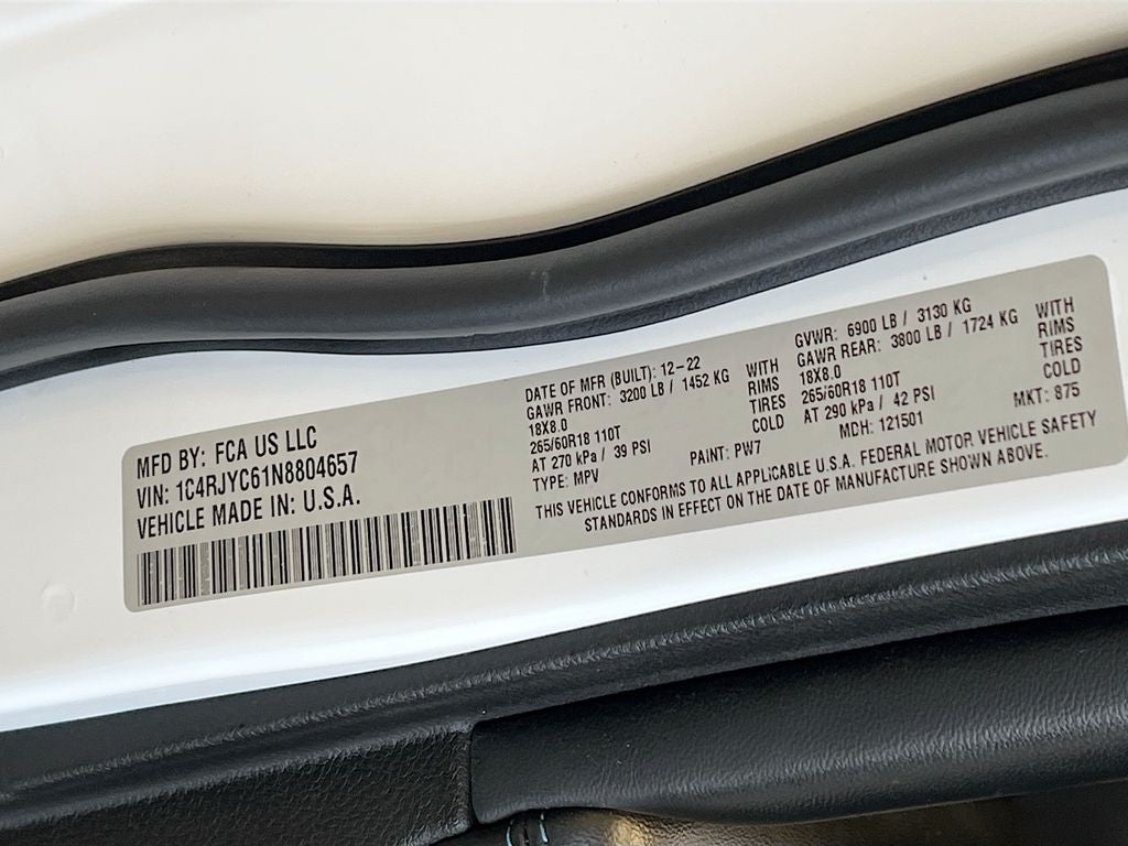 2022 Jeep Grand Cherokee Trailhawk 4xe