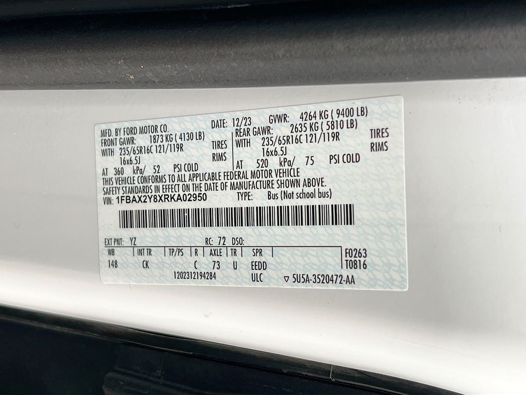 2024 Ford Transit-350 XLT