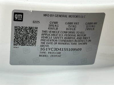 2025 Chevrolet Corvette Stingray 3LT