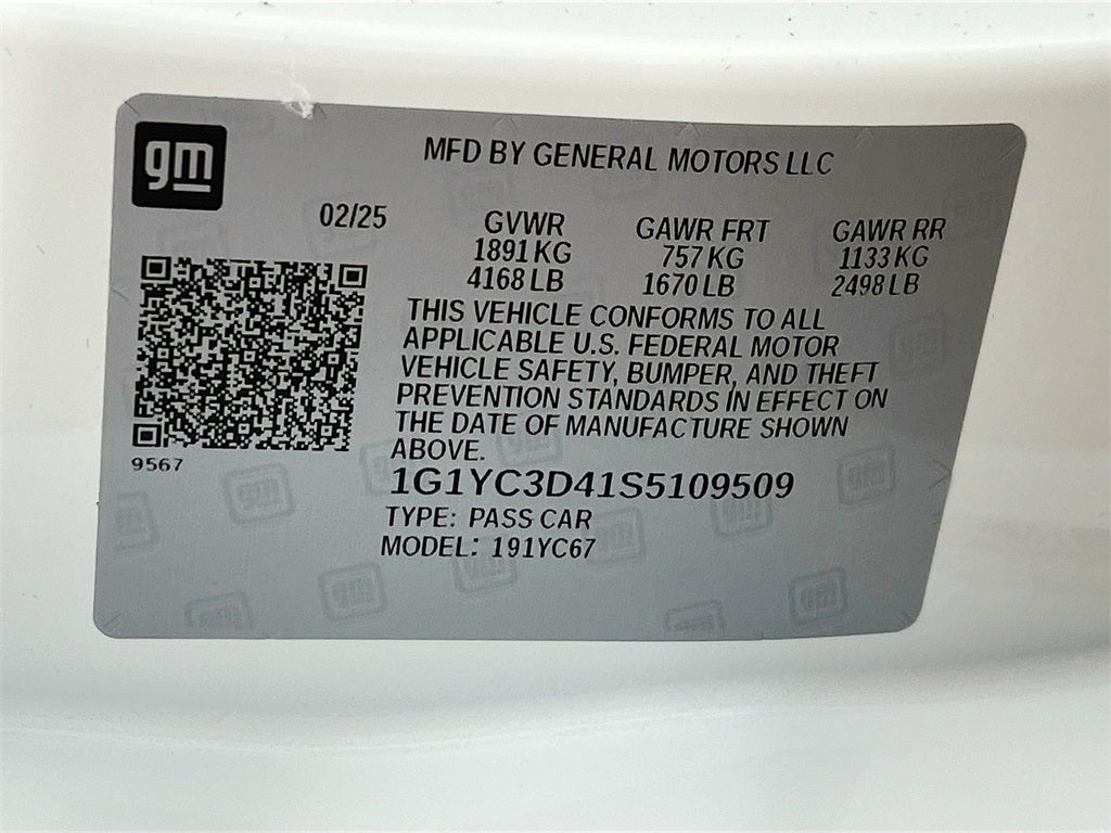 2025 Chevrolet Corvette Stingray 3LT