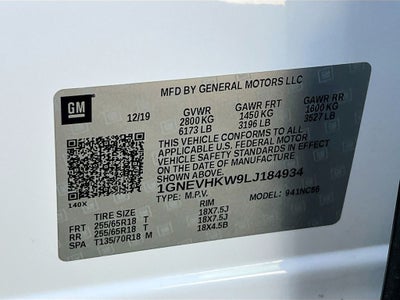 2020 Chevrolet Traverse 3LT