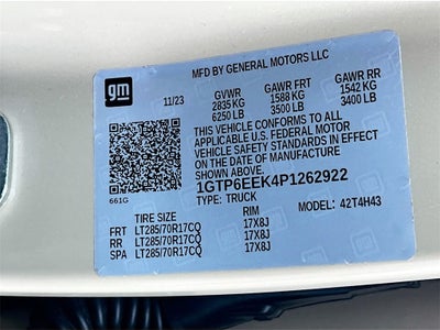 2023 GMC Canyon AT4X