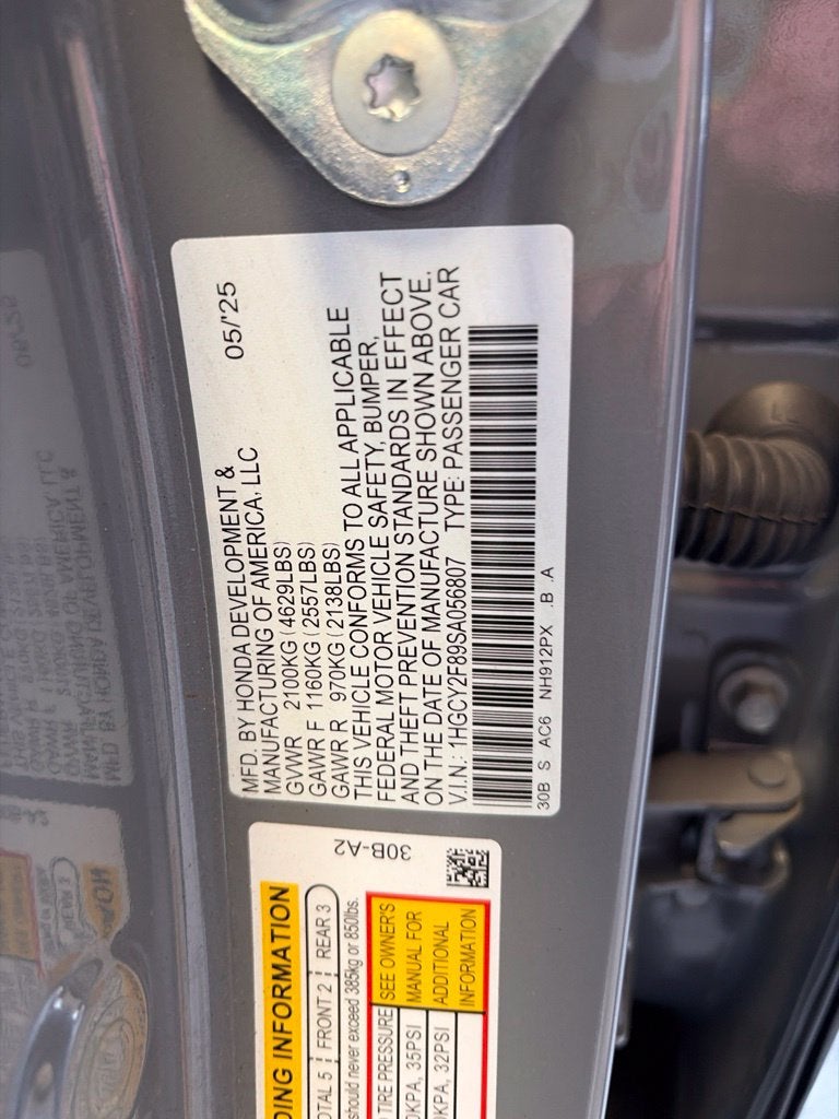 2025 Honda Accord Hybrid Touring