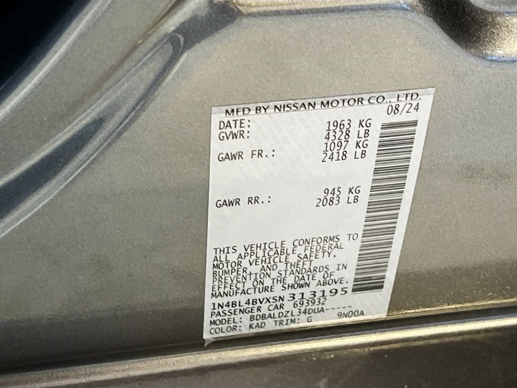 2025 Nissan Altima 2.5 S