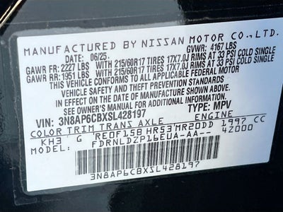 2025 Nissan Kicks SV