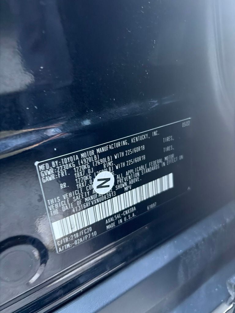 2022 Toyota RAV4 Hybrid SE