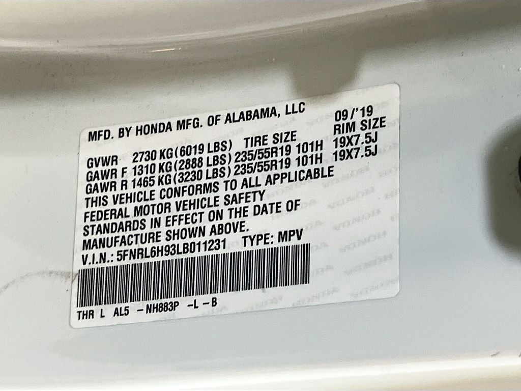 2020 Honda Odyssey Elite