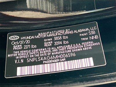 2021 Hyundai ELANTRA SEL