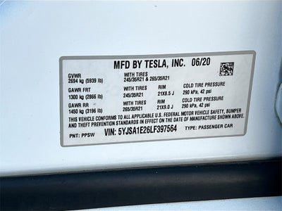 2020 Tesla Model S Long Range Plus