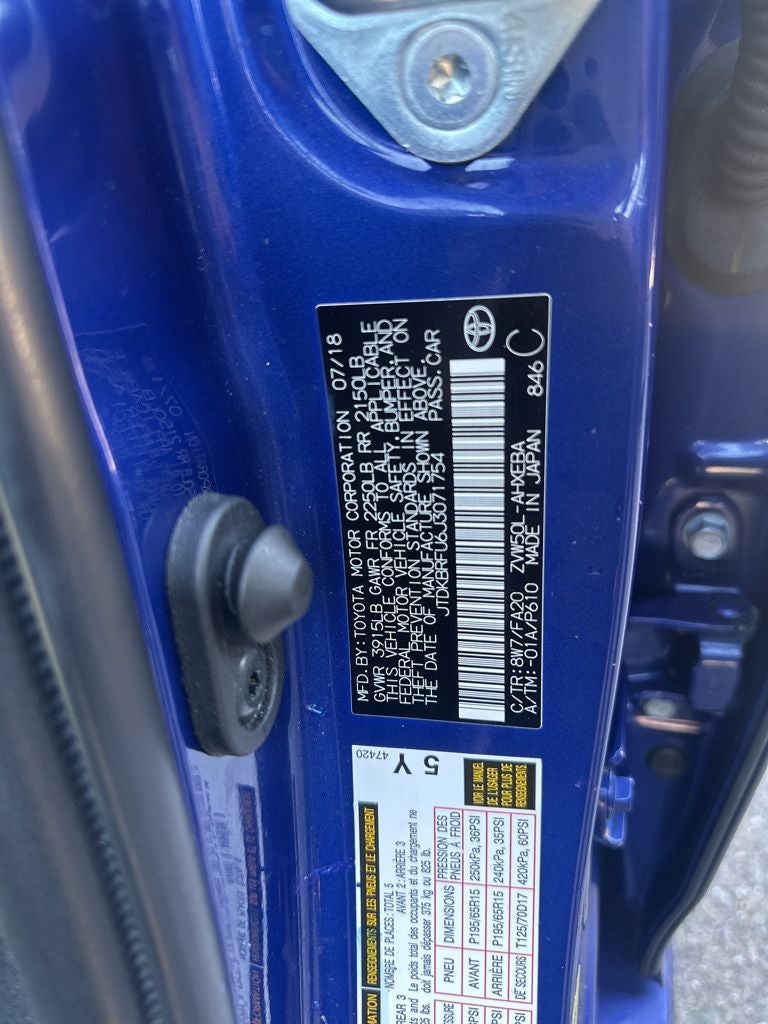 2018 Toyota Prius Two